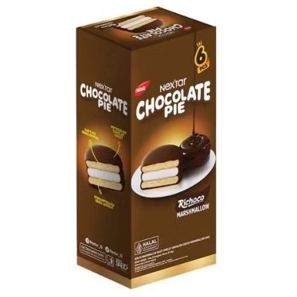 

Nabati Nextar Chocolate Pie coklat isi Marshmallow ( isi 6 )