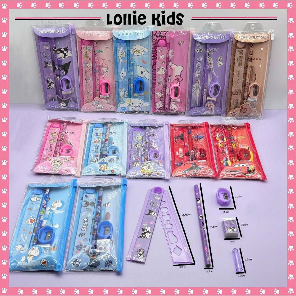 

SET PENSIL ANAK KARTUN LUCU / SET ALAT TULIS SEKOLAH ANAK MOTIF KARTUN