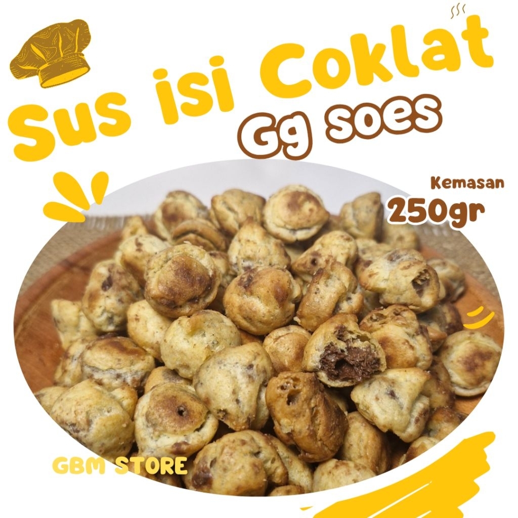 

Soes coklat 250g / cemilan sus kering coklat