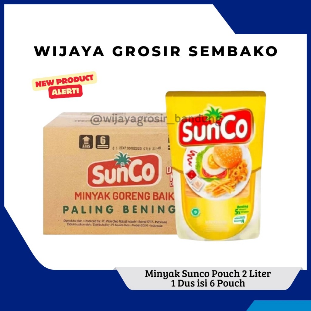 

Minyak Goreng Sunco Pouch Refill 2 Liter (1 Dus isi 6)