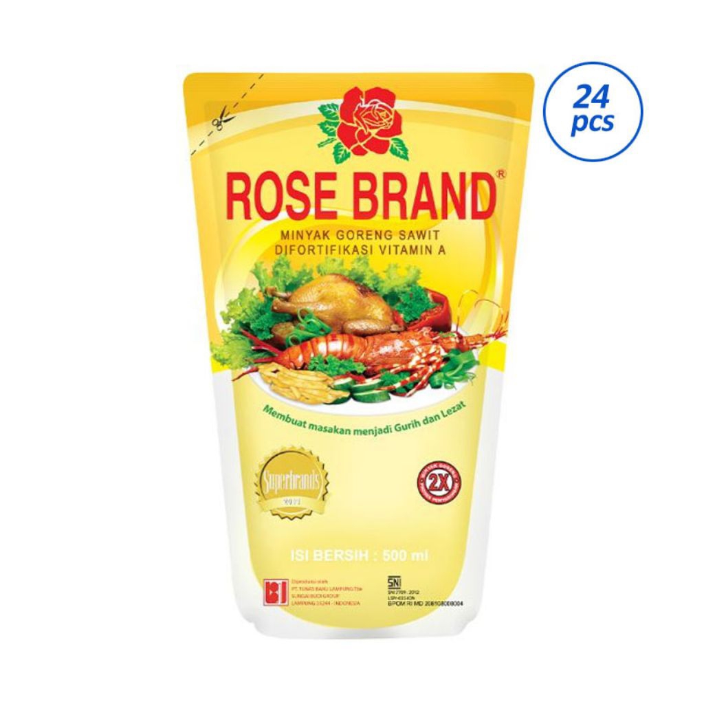 

Rose Brand Minyak Goreng 500 ml Dus 24 x 500 ml