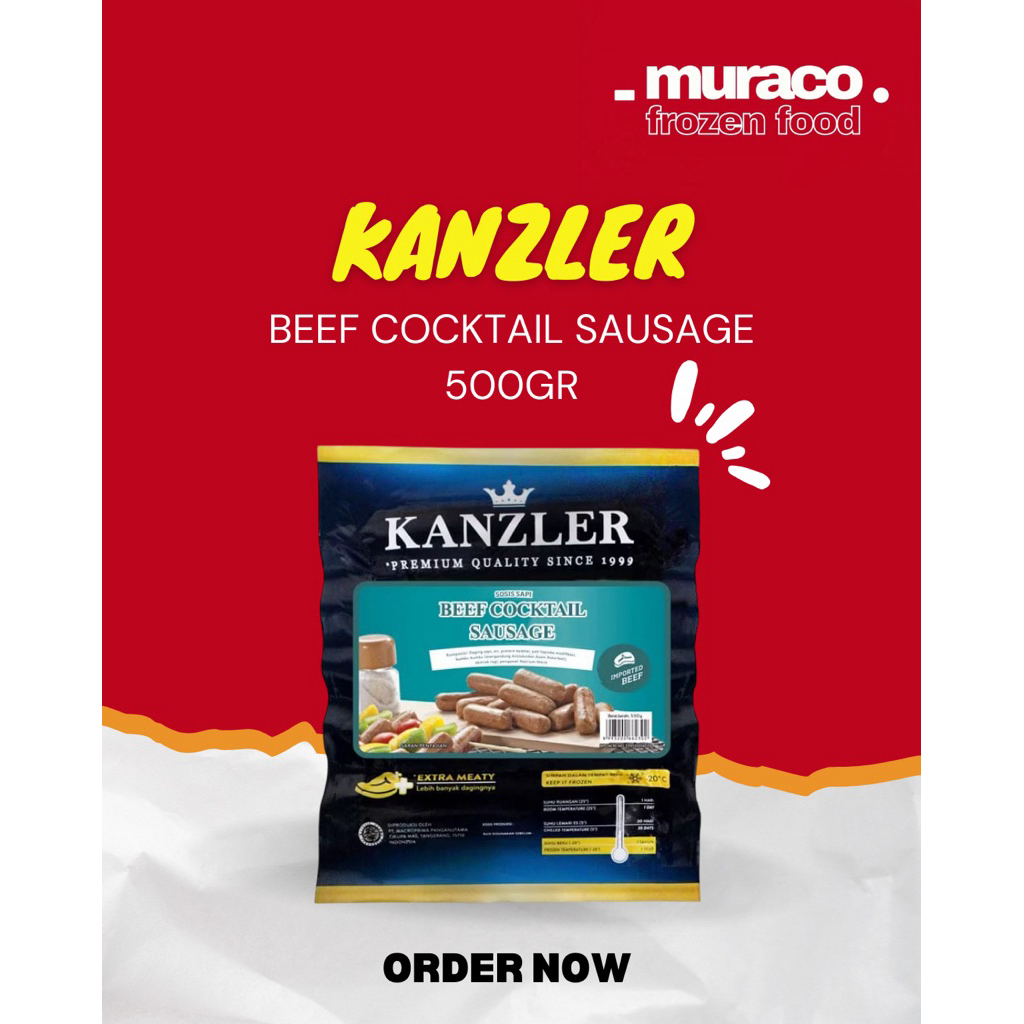 

Kanzler Beef Cocktail Sausage 500gr