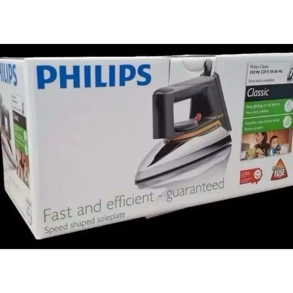 New Setrika PHILIPS Electric Dry Iron Classic HD 1172/PHILIPS HD1172 Setrika
