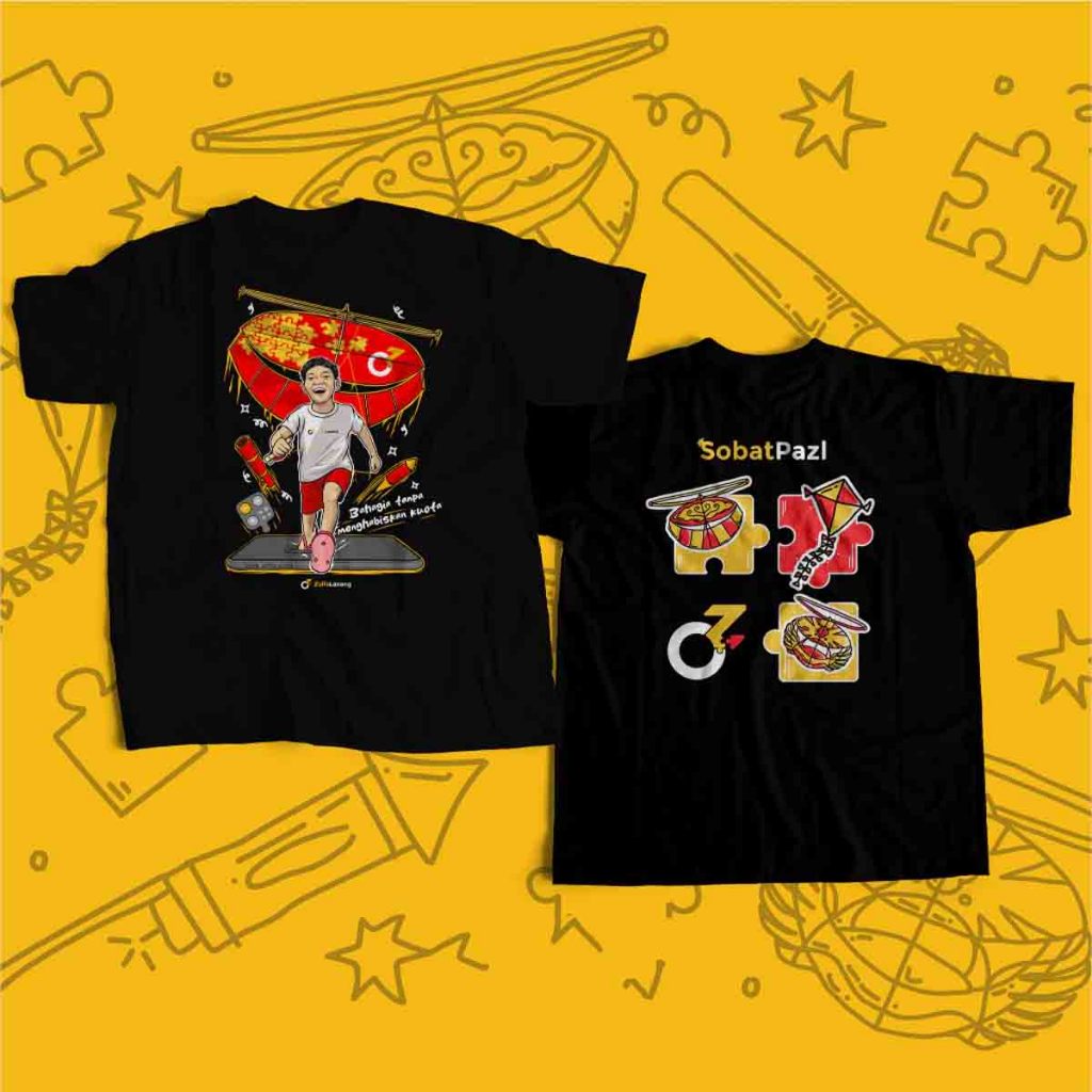 Kaos Zulfa Lanang Layangan - Kaos Zulfa Lanang -Kaos Anak dan Dewasa - Bahan Katun Crew Neck - MIX 1