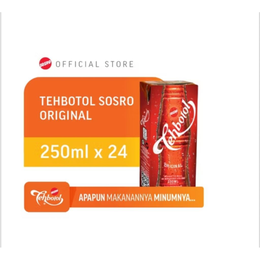 

Teh Botol Sosro Kotak 24 x 250 ml