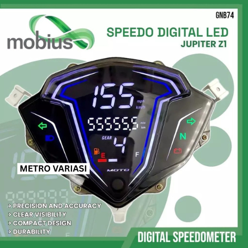 Speedometer Digital LED YAMAHA Z1 YAMAHA SRL 115 JUPITER Z1