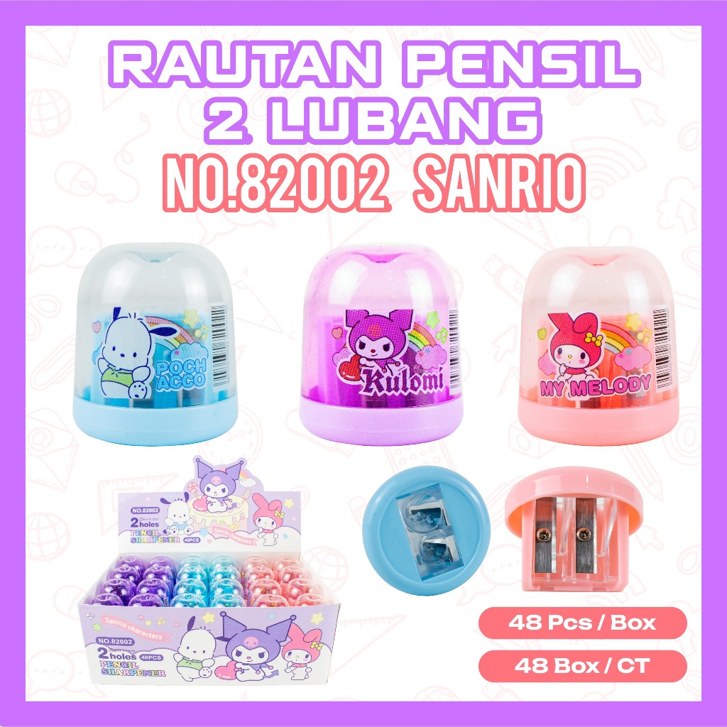 

Serutan Fancy Sanrio / Kuromi 2 Lubang 28002 (1pcs)