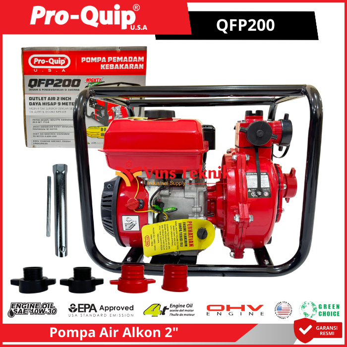 ProQuip QFP200 Mesin Pompa Air Bensin Pompa Irigasi Pompa Alkon Water Pump Centrifugal 2" QFP200