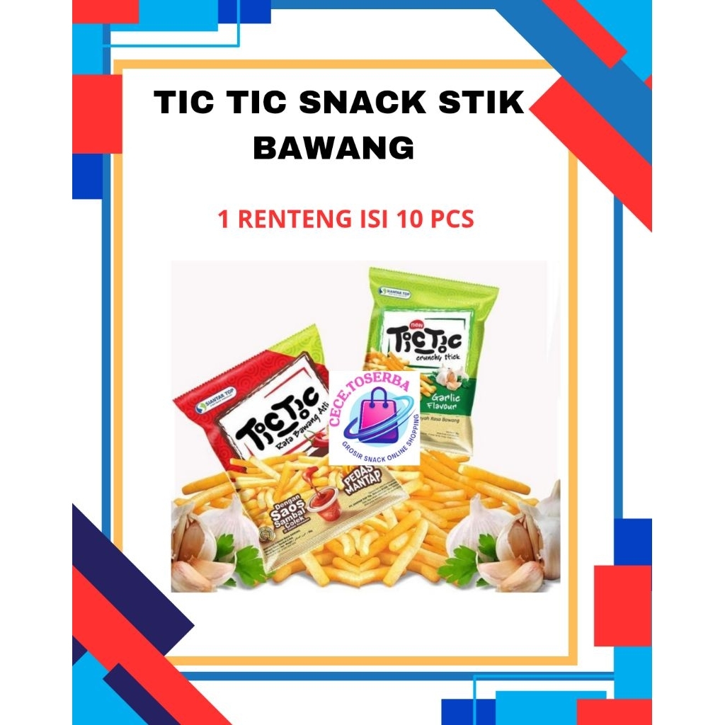 

Tic Tic Bawang / French fries / Bebeto / TizToz isi 10 pcs