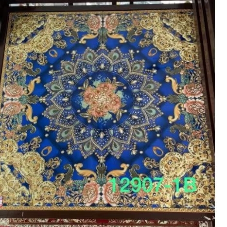 granite lantai persegi motif bunga