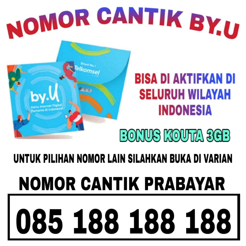 NOMOR CANTIK KARTU PERDANA BY.U