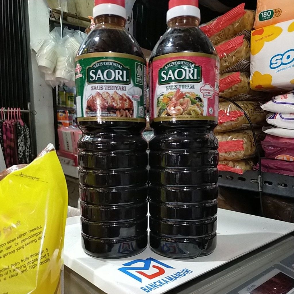 

saori botol tiram teriyaki 1 liter saus oriental Ajinomoto