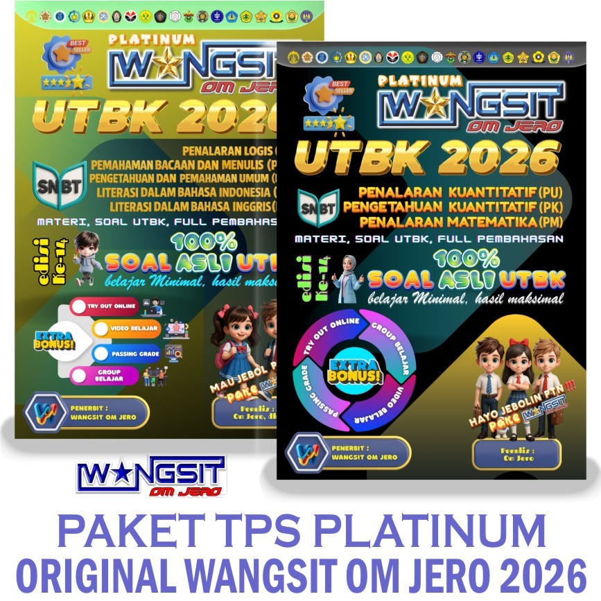 Buku Wangsit UTBK SNBT TPS PLATINUM 2026 / Buku Wangsit 2026