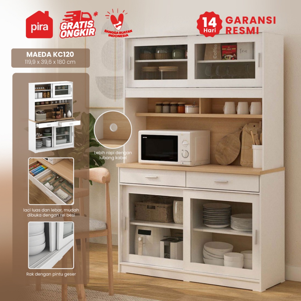 PIRA METROPOLIS -  MAEDA KC120 Lemari Dapur / Rak Dapur / Kitchen Set / Kabinet Dapur