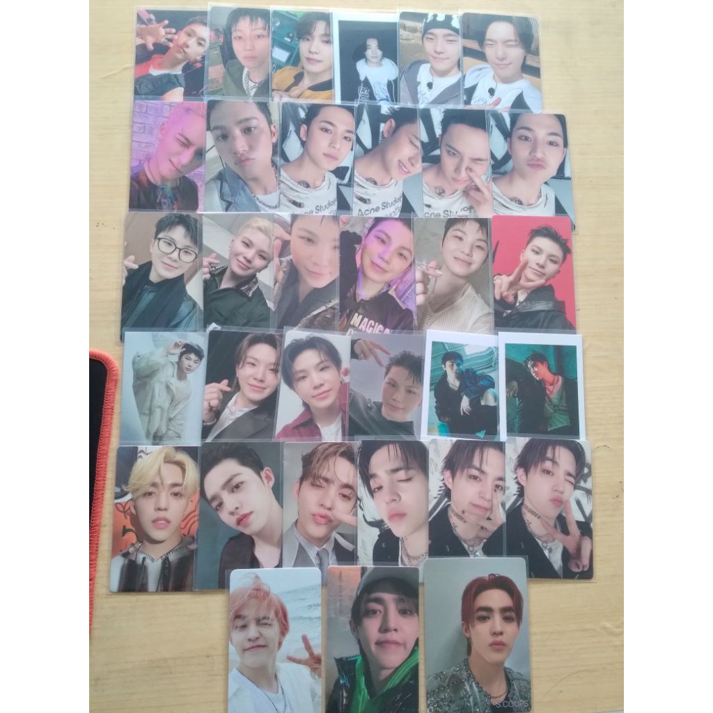 [READY STOCK] PC PHOTOCARD SEVENTEEN OFFICIAL SCOUPS WOOZI MINGYU DINO THE8 NANA BNB KIT