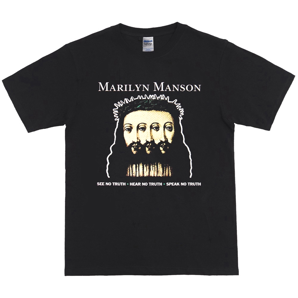 Kaos Band MARILYN MANSON Tshirt Merchandise Cotton Combed / Marilyn Manson