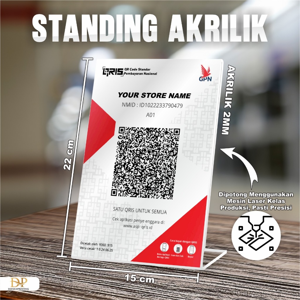 

STANDING BROSUR AKRILIK MURAH - STAND BARCODE MEWAH READY STOCK