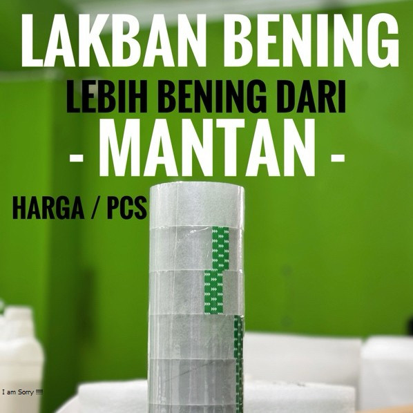 

Roll Lakban Bening harga per 1pcs yaa
