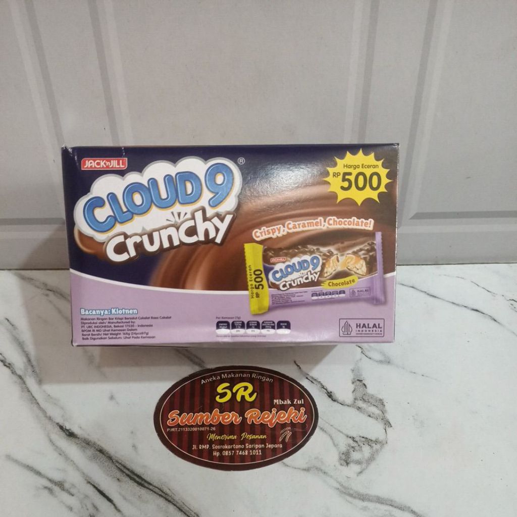 CLOUD9 CRUNCHY CHOCOLATE CARAMEL ISI 24 PCS