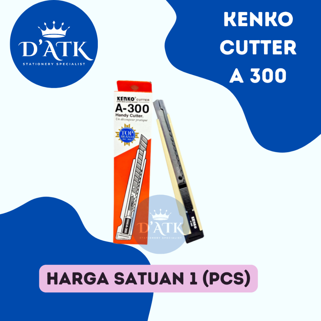 

Cutter Kecil Keko A-300 (1PCS) Dan Refill Cutter Spare Blade A-100 Harga Satuan (1 PCS)