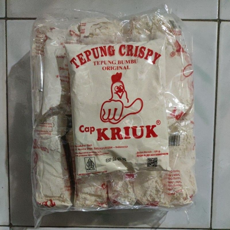 

TEPUNG KRIUK ORIGINAL 150Gr / TEPUNG KRIUK AALI / TEPUNG KRIUK CRISPY