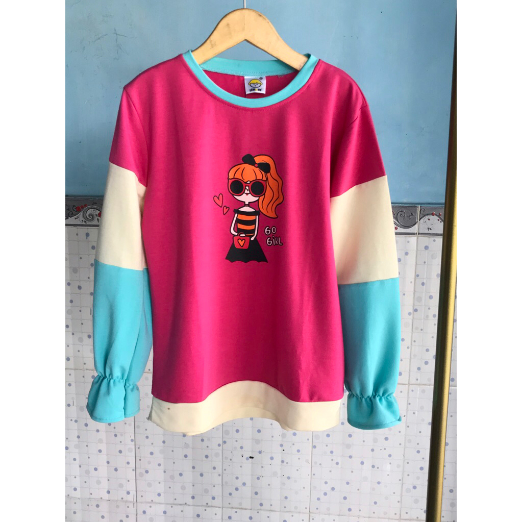 LEMONE Kaos anak lengan panjang wanita // Atasan lengan panjang anak wanita