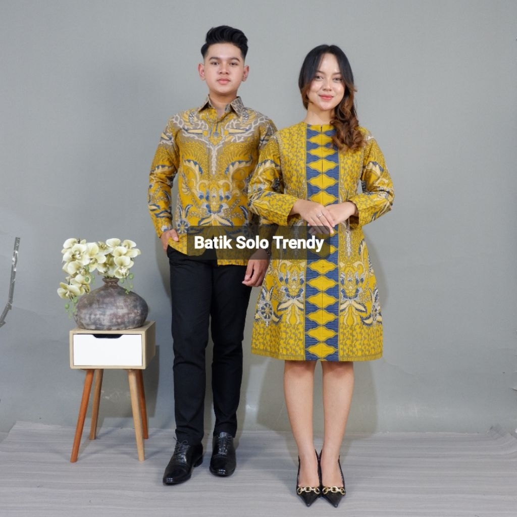 Batik Solo Trendy - Batik Couple Dora Dengan Bahan Katun Premium Dan Sudah Lapis Furing
