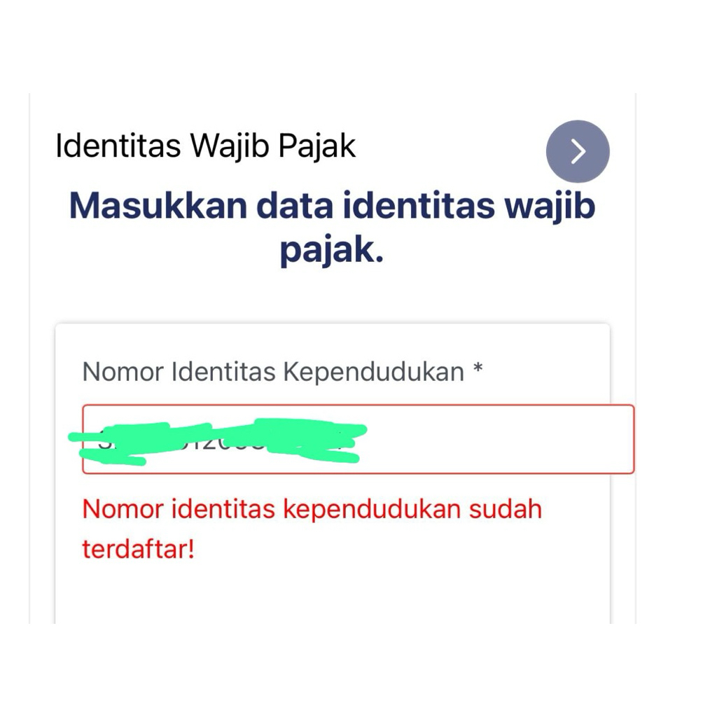 

coretax||kendala||pribadi||duplikasi