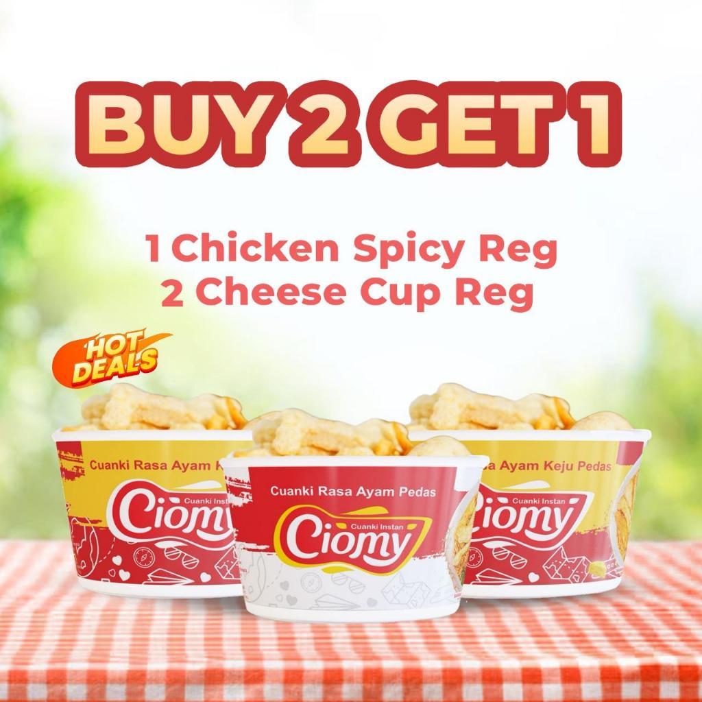 

CIOMY - Hemat Bundling 3 (2 Cheese + Spicy) Cup Regular