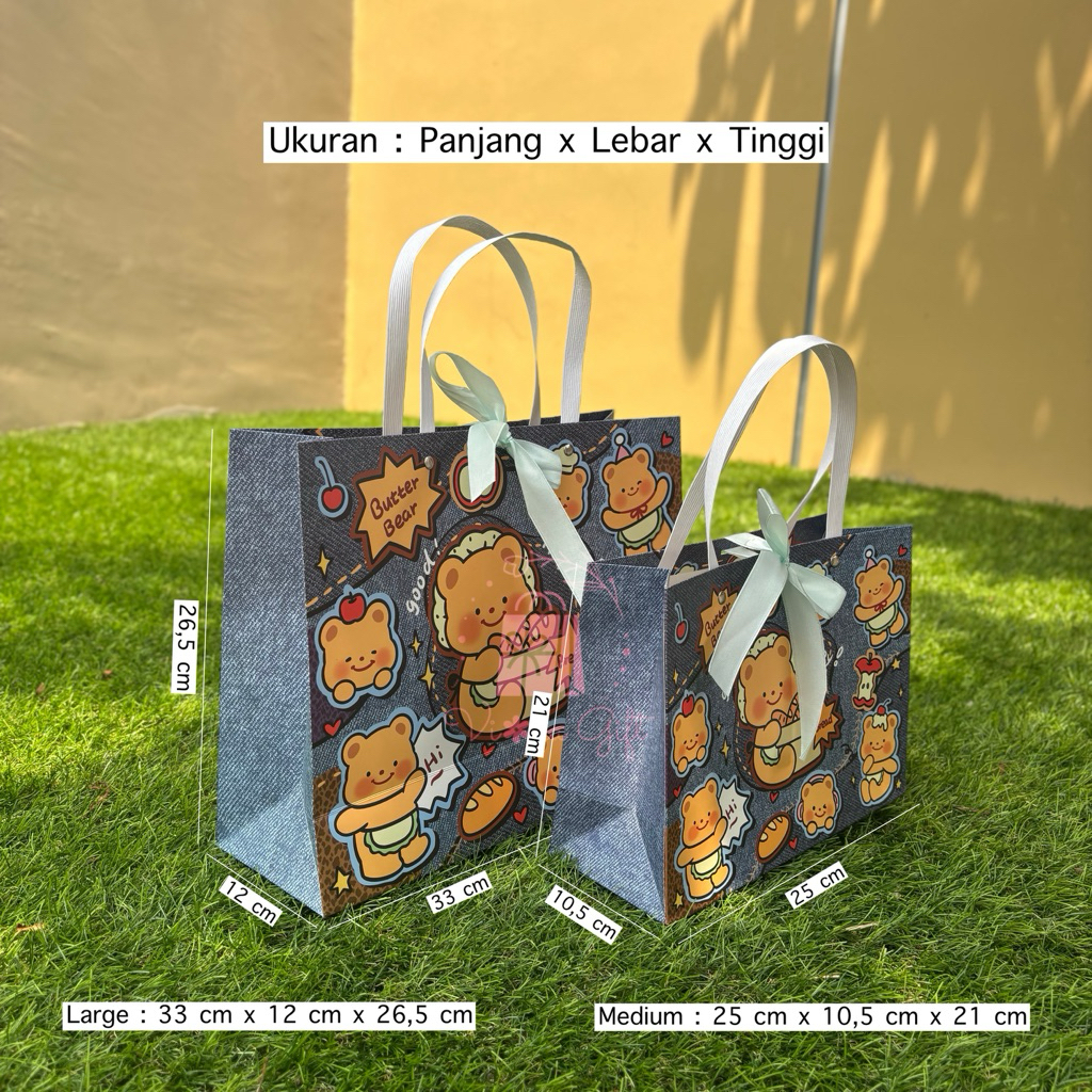 Younger_Shop Paper Bag Paper Bag Karakter Paper Bag Lucu Paper Bag Kartun Tas Kertas Gift Hampers