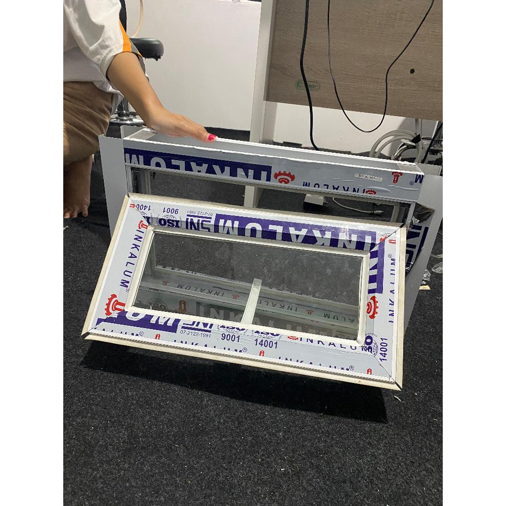 Jendela Aluminium 30x40 Sirkulasi Udara, Kamar Mandi Kamar Tidur ,Ventilasi Lubang Angin,Free Palet 
