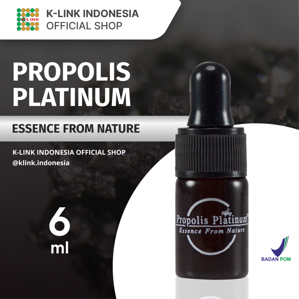 Propolis Platinum K-Link Single Bottle (6 ml) Essence From Nature Air Lebah Alami Propolis Herbal Me