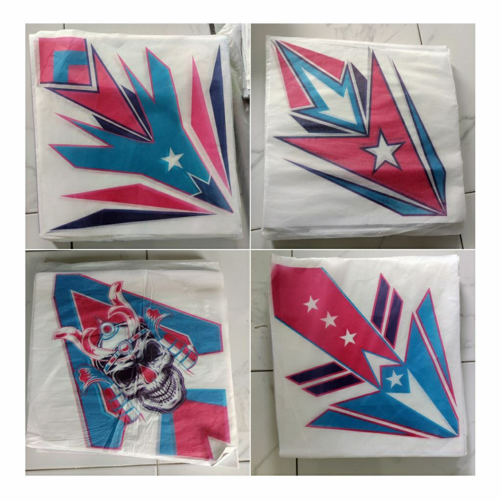 KERTAS SEMI MINYAK LAYANGAN SUPER UNTUK SEOT 1 PAKET ISI 100 LEMBAR 2 WARNA 4 MOTIF RANDOM