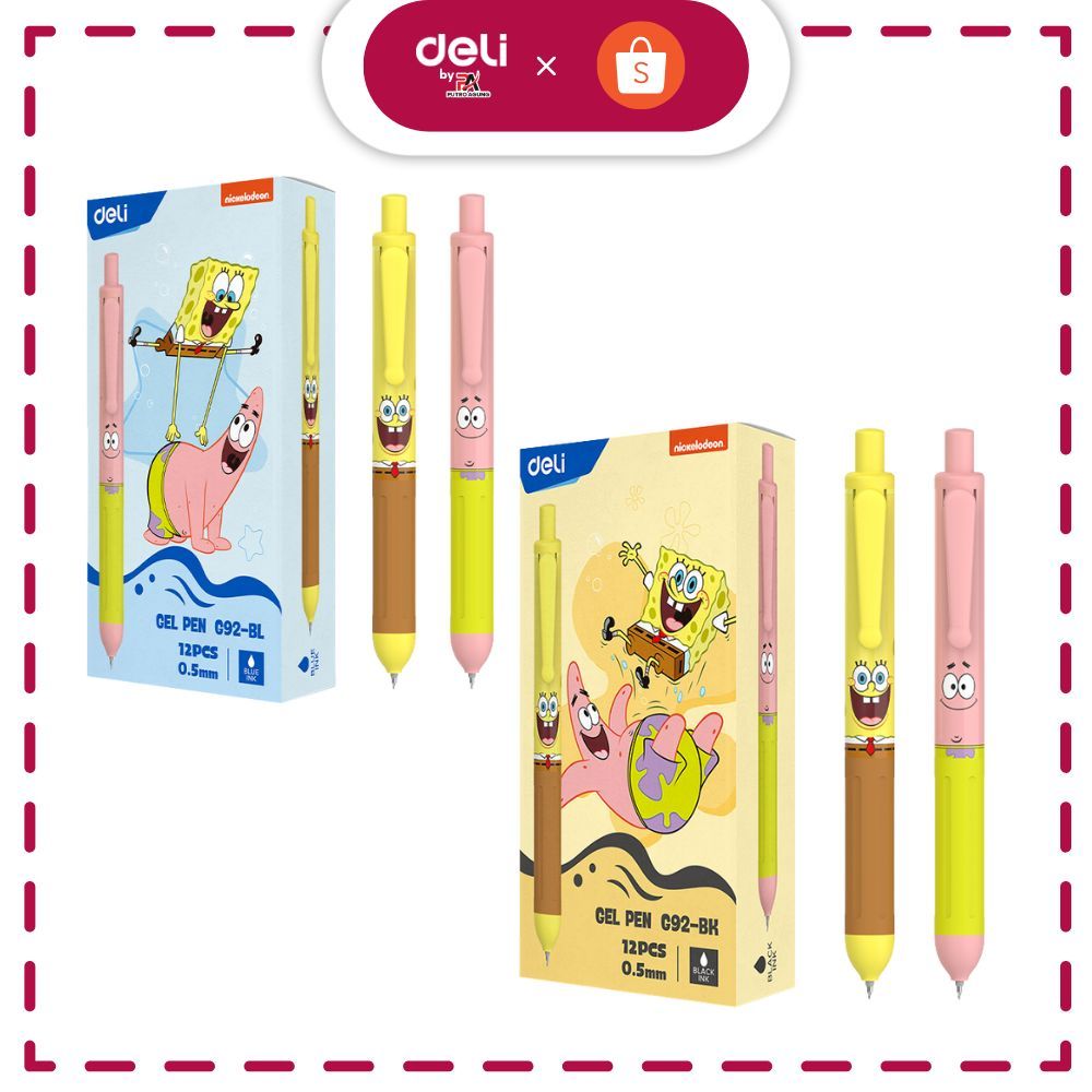 

Deli Pulpen Gel / Gel Pen ST Tip Spongebob Special Edition EG92