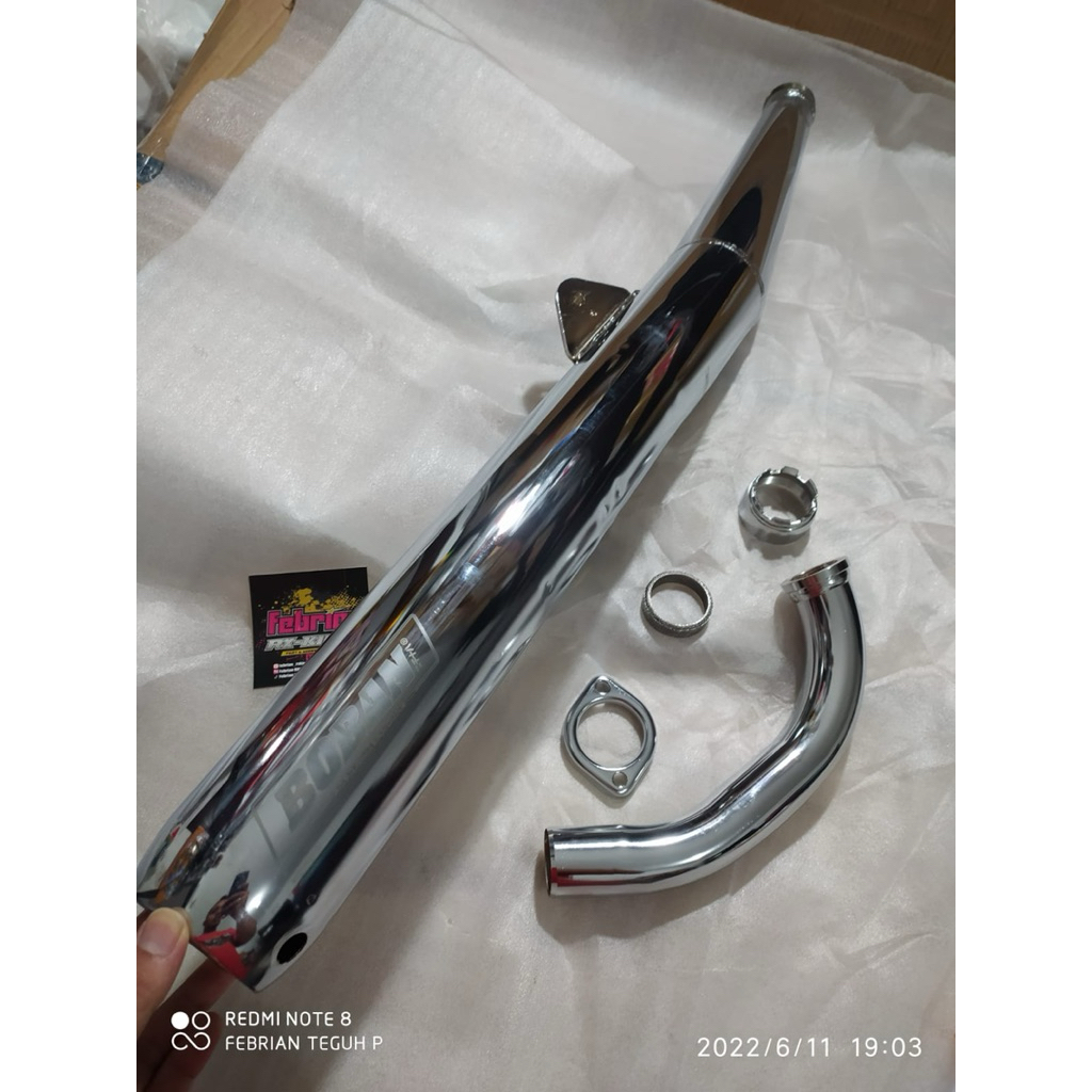 Knalpot boban bobokan bandung set original c39 c33 nuklir