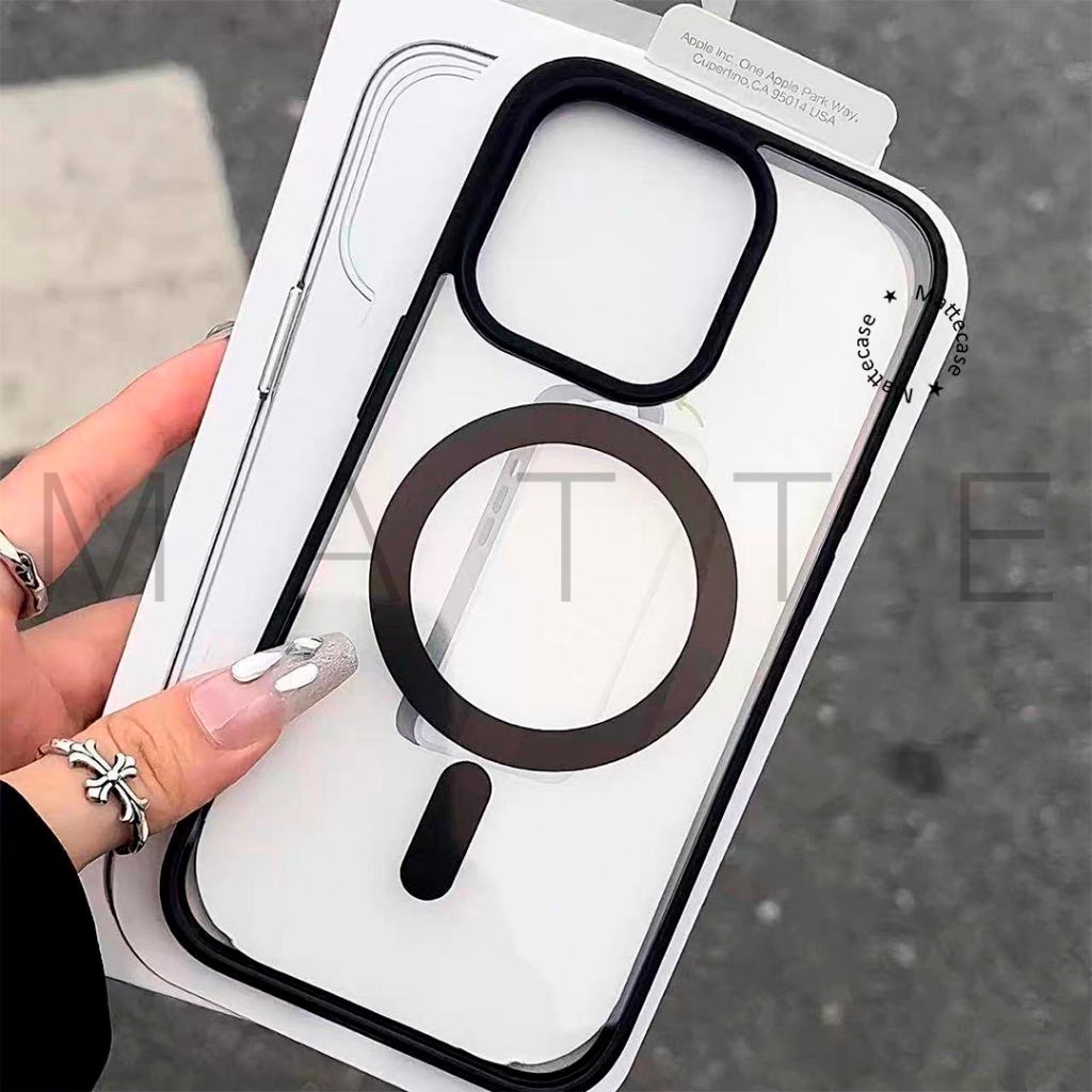 NEW PACKING BOX  PREMIUM SLIM MAGSAFE CLEAR CASE FOR IPHONE X XR XS MAX 11 12 13 14 15 16 PRO MAX