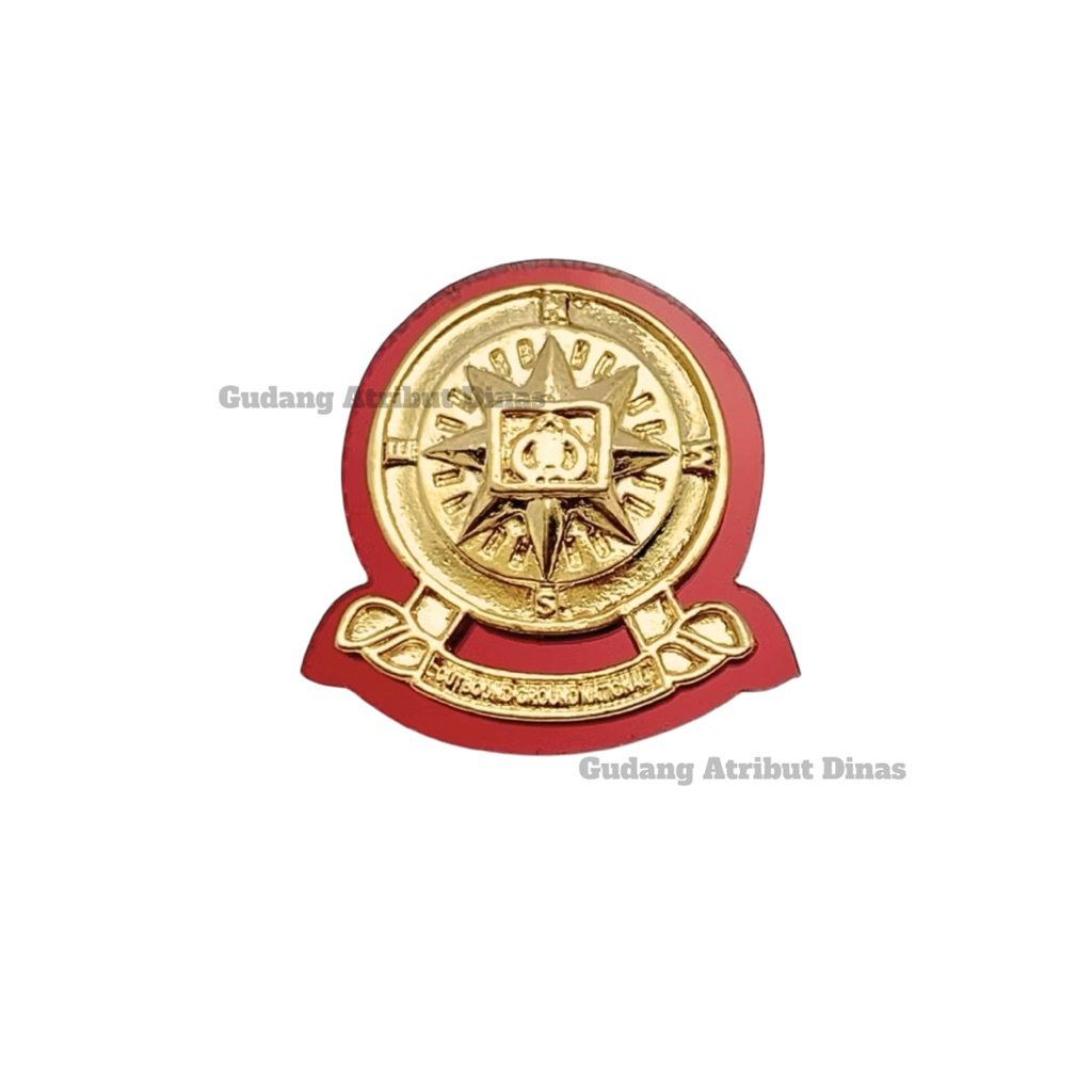 Pin Outbound Standart/Pin Outbound Akrilik Merah/Atribut Kumham/Atribut Dinas/Atribut Standart/gad_u