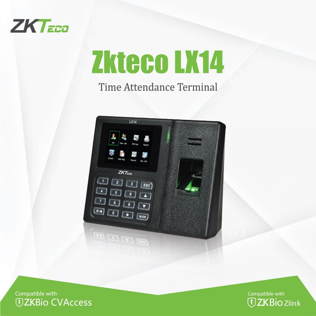 ZKTeco LX14 - Mesin Absensi Sidik Jari | USB Data Transfer | Standalone