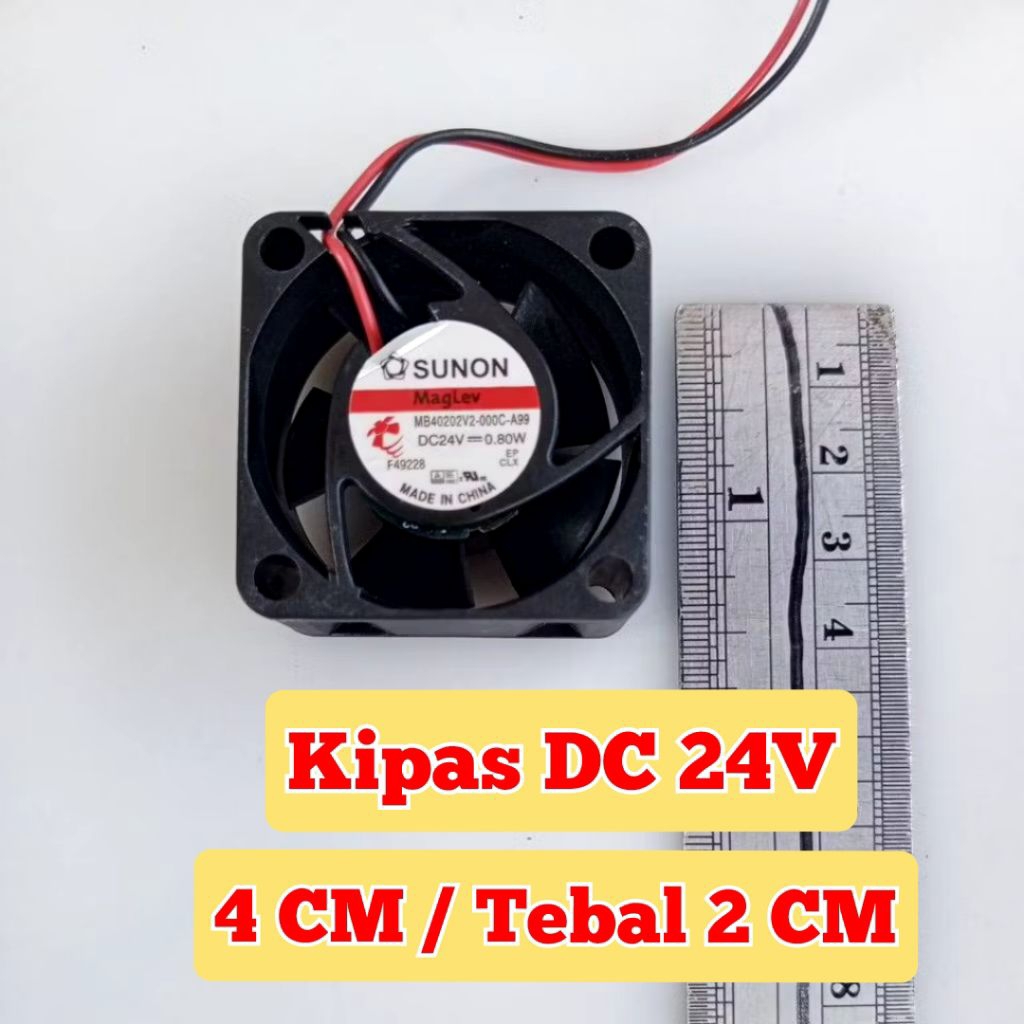 Kipas DC 4cm 24V / Tebal 2cm