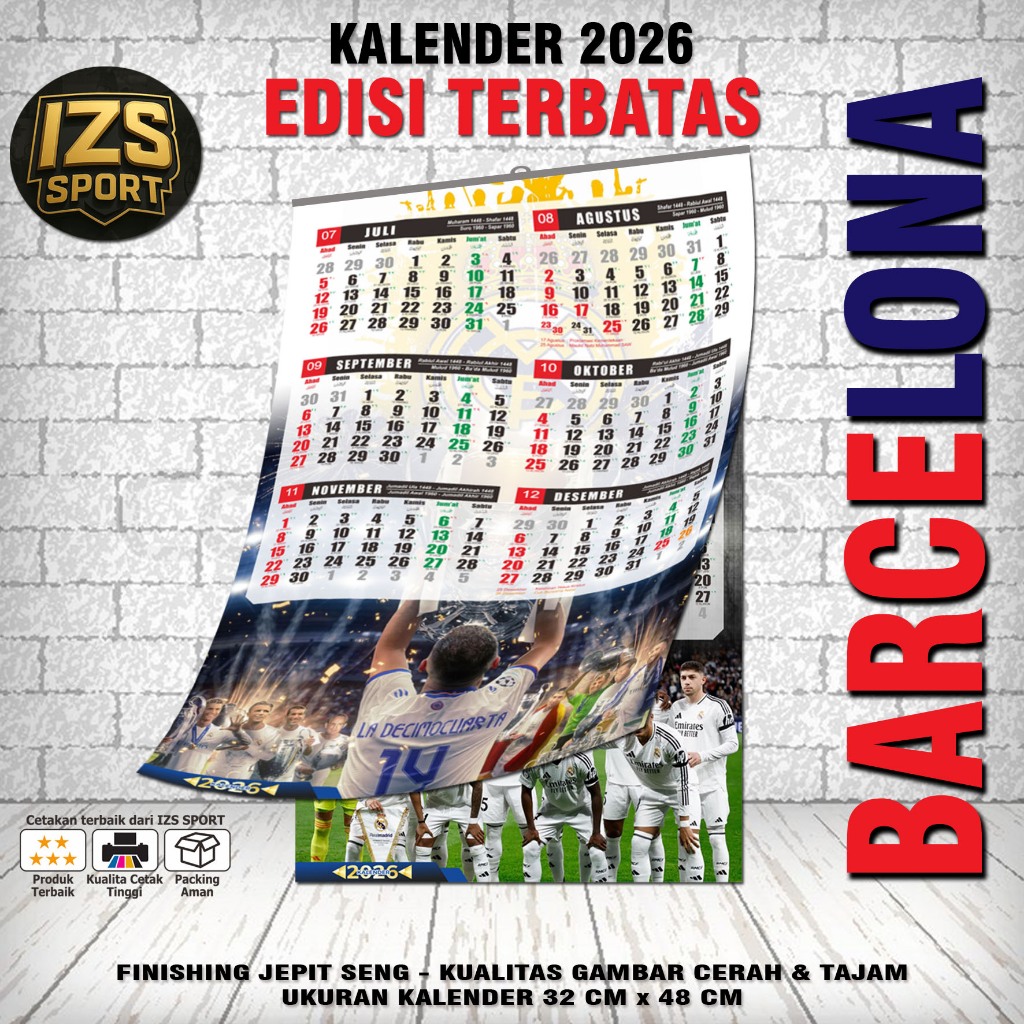 

KALENDER REAL MADRID 2026 BONUS JADWAL PERTANDINGAN