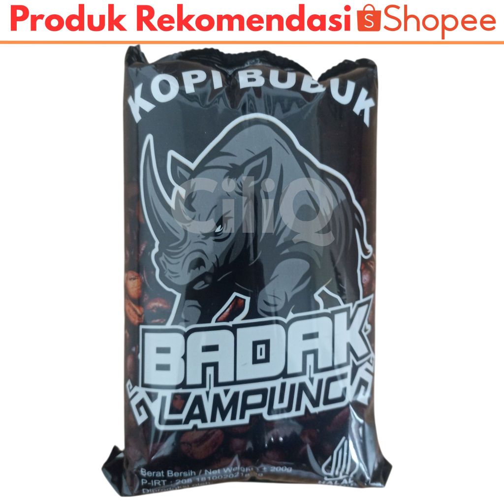 

Kopi Badak Pringsewu Lampung Asli Kopi Bubuk Robusta Original Isi 200 gram Murah Promo Bebas Ongkir