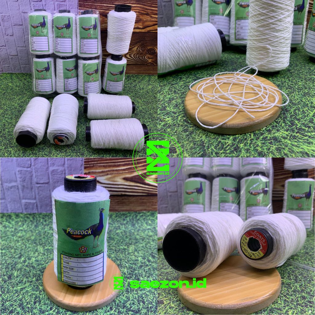 BENANG JAHIT KARUNG MEREK PEACOCK / BENANG JAHIT KARUNG BERAS / BENANG KARUNG WARNA PUTIH