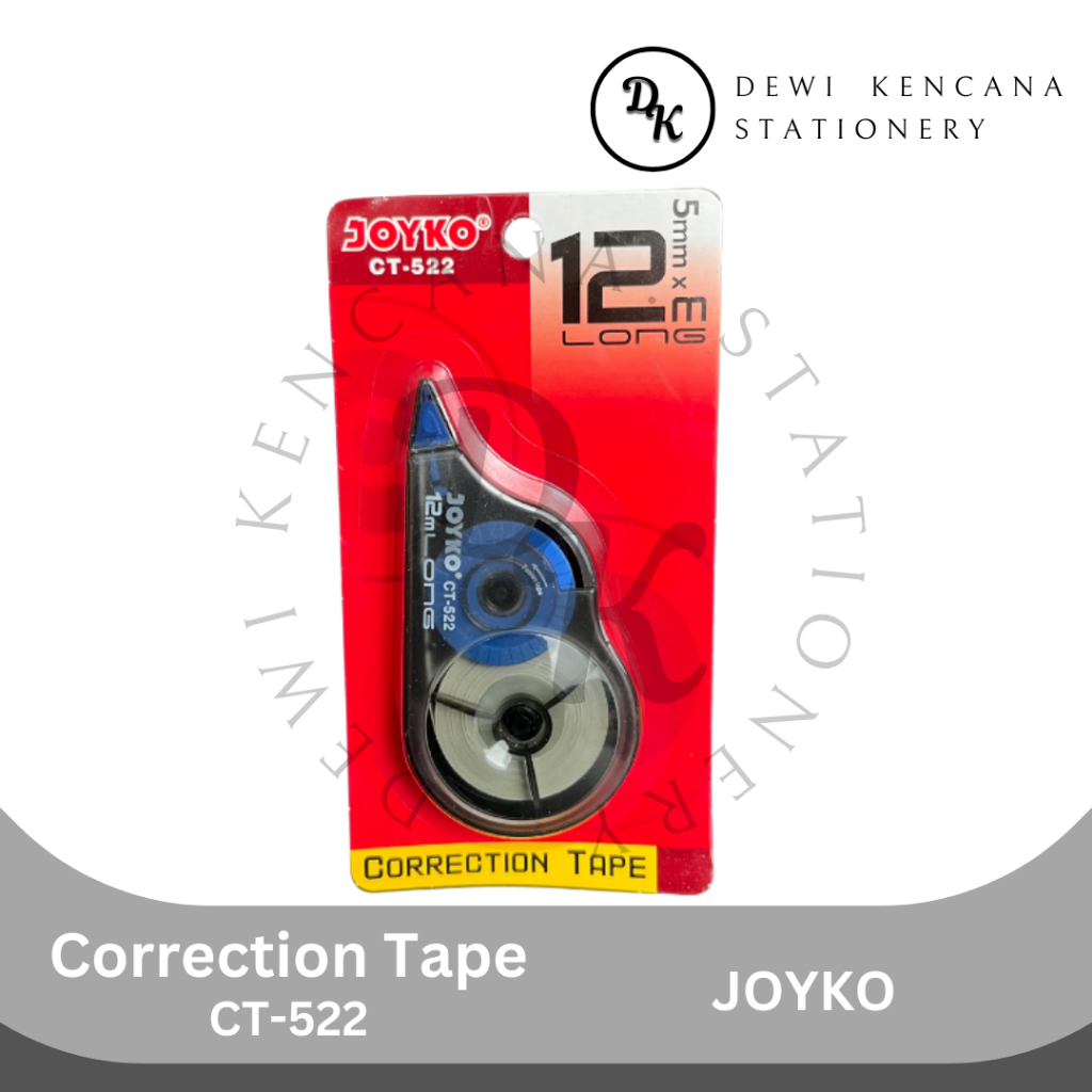 

Correction Tape 12 Meter Joyko CT-522 / Tipe X Kertas 12 Meter
