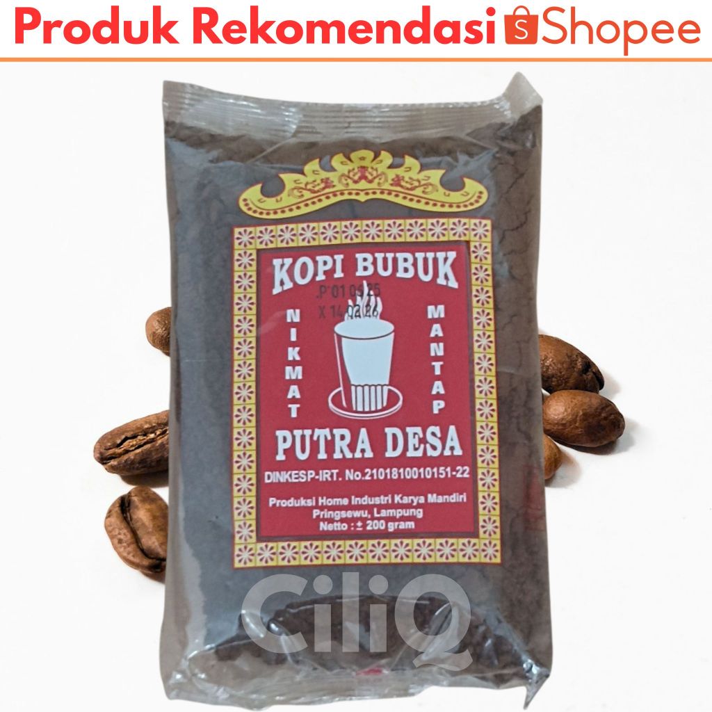 

Kopi Putra Desa dan Kopi Nusantara Asli Robusta Lampung 200 gram Rasa Mirip Klangenan