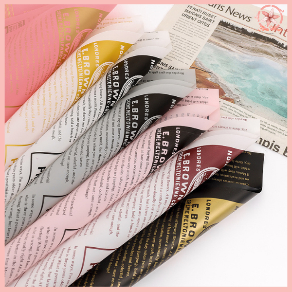 

PACK 20 Kertas Buket Bunga Koran Flower Wrapping Newspaper Cellophane KB6131