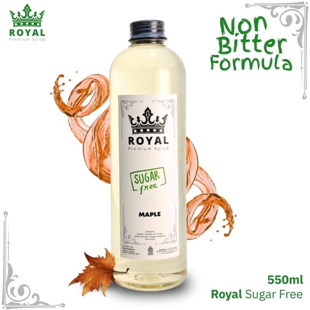 ROYAL SUGAR FREE Maple Syrup / Sirup Maple (550ml)