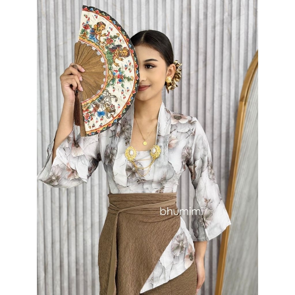 kebaya linen bunga