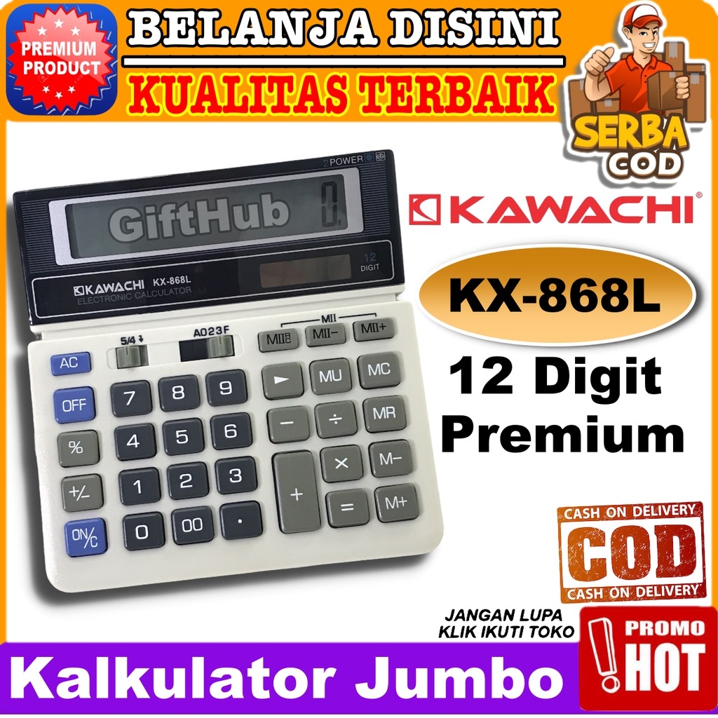 

[oddsolshop] pekanbaru/Kalkulator Kawachi KX 868L