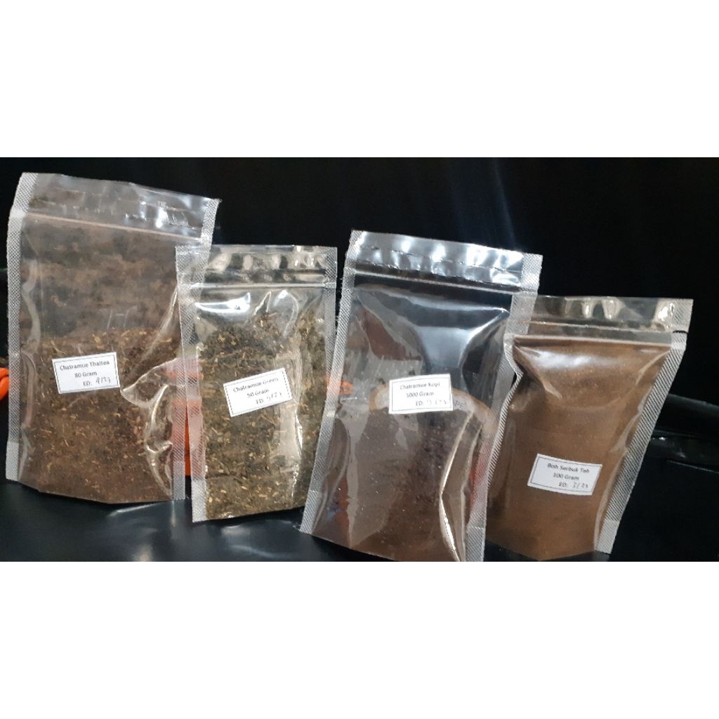 

minuman teh, kopi serbuk ecer repack