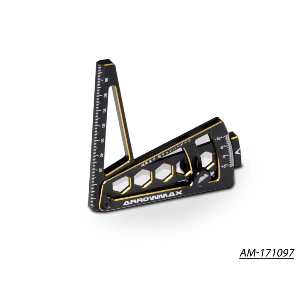 AM-171097 ArrowMax Ultra Camber Gaurge For 1/10th Black Golden